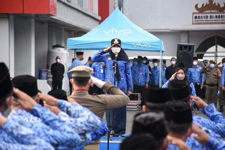 Walikota Bandar Lampung Pimpin Apel  Rutin Perdana Tahun 2022