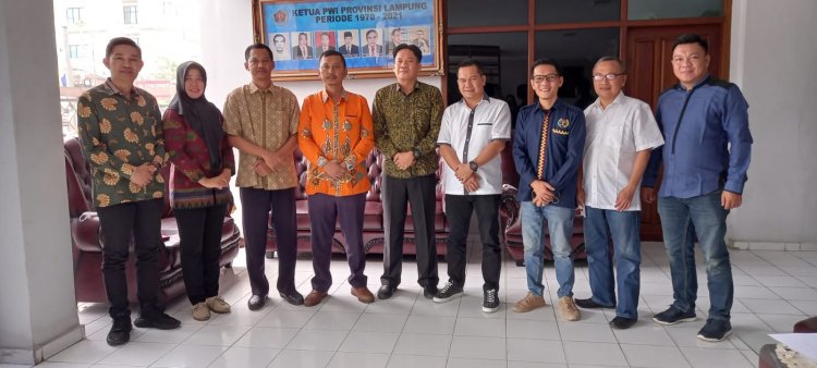 PWI Lampung Siap Jalin Kerjasama Dengan Bawaslu Kota Bandar Lampung