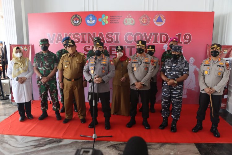 Kapolri Apresiasi Capaian Vaksinasi Covid-19 Bagi Lansia di Bandarlampung