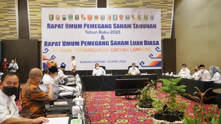 RUPS-LB Bank Lampung, Pemegang Saham Setujui Kinerja Bank Lampung Tahun Buku 2021 & Pengunduran Diri Dirops 