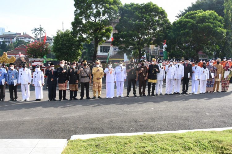 Pemkot Gelar Upacara Peringatan HUT ke-340 Kota Bandar Lampung