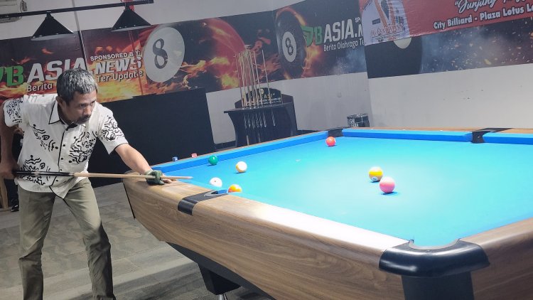 Di PORWANAS, Ketua PWI Lampung Harapkan Atlit Billiard SIWO Mampu Raih Mendali