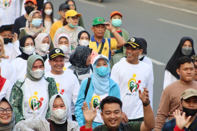 Jalan Sehat Yang Di Gelar IKWI Lampung Berlangsung Sukses