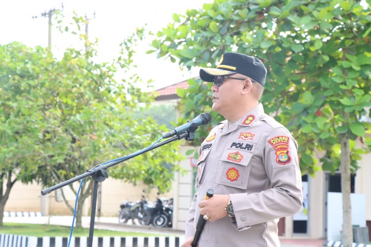 Tegas ! Kapolres Mesuji  Ingatkan Anggotannya Tidak Membekingi Segala Bentuk Penyelewengan