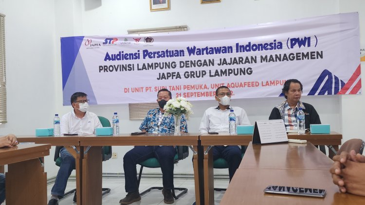 PWI Lampung Jalin Kolaborasi Dengan PT Suri Tani Pemuka, Group Japfa