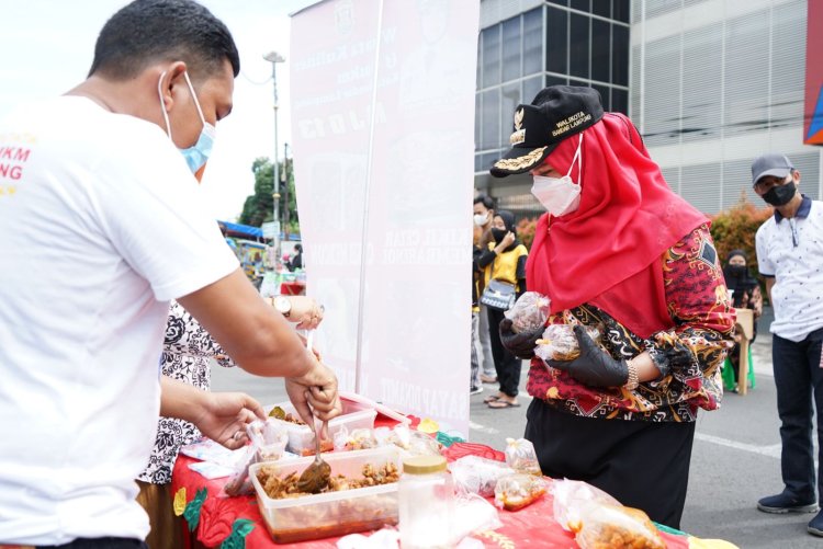 Pemkot Bandarlampung Tetap Membuka Wisata Kuliner Taman UMKM Bung Karno di Tengah Peningkatan Kasus Covid-19