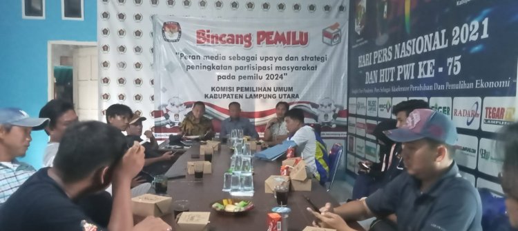 PWI Lampura Dukung KPUD Sukseskan  Pemilu