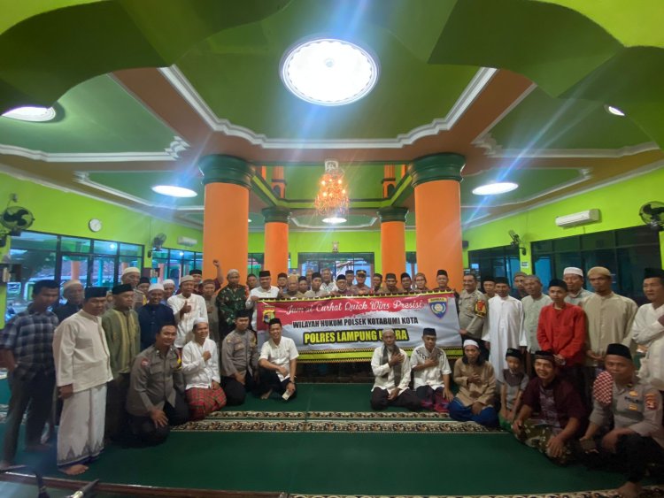 Serap Aspirasi Masyarakat, Polsek Kota Bumi Kota Gelar Kegiatan Jumat Curhat