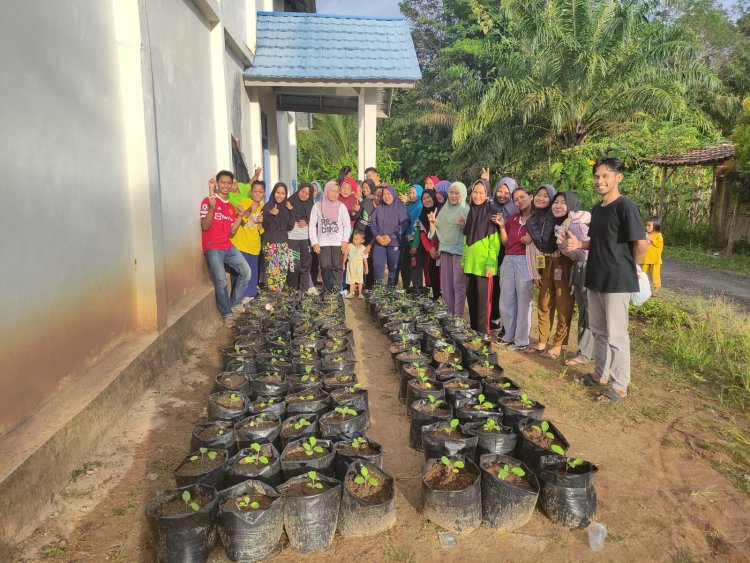 Mahasiswa Unila KKN di Pakuanratu Kabupaten Waykanan