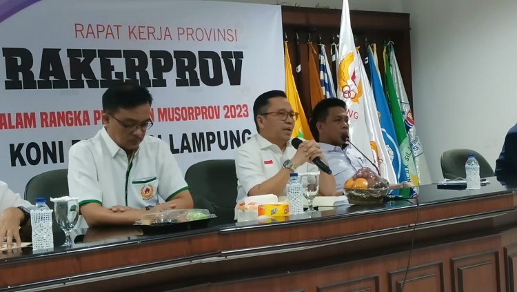 Musorprov KONI di Percepat Ini Pesan Plt Kadispora Provinsi Lampung