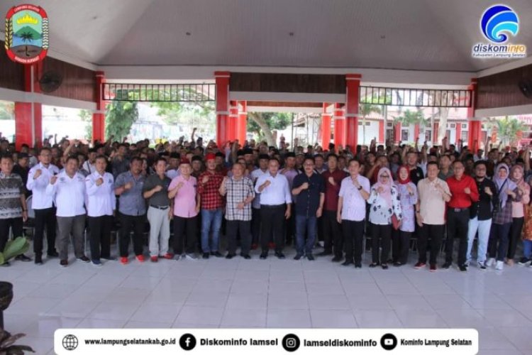 Bupati Lamsel Gelar Rakor Bersama Kepala Desa di kabupaten Lamsel