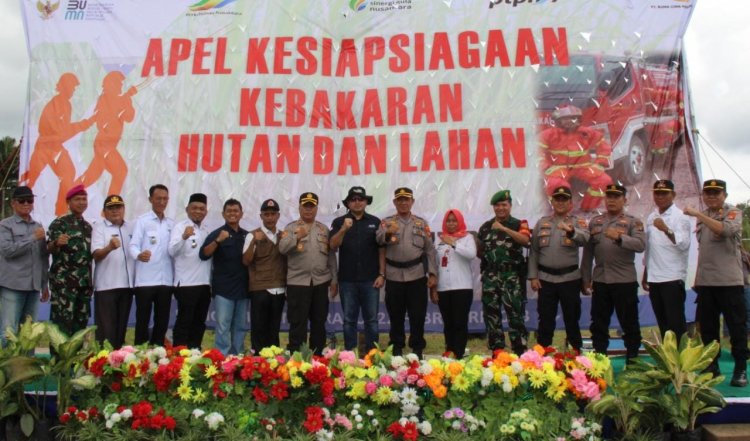 Antisipasi Kebakaran Hutan, PT BCN Unit Bungamayang Gelar Apel Siaga