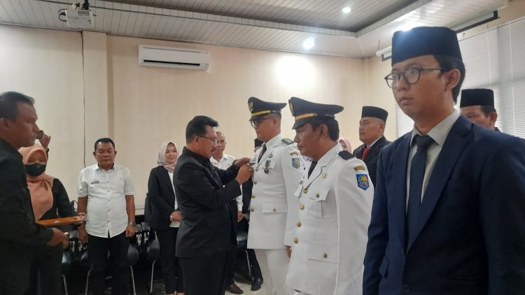 Sekkab Lamsel Lantik 6 Pejabat, Firdaus Geser di Kecamatan Jati Agung