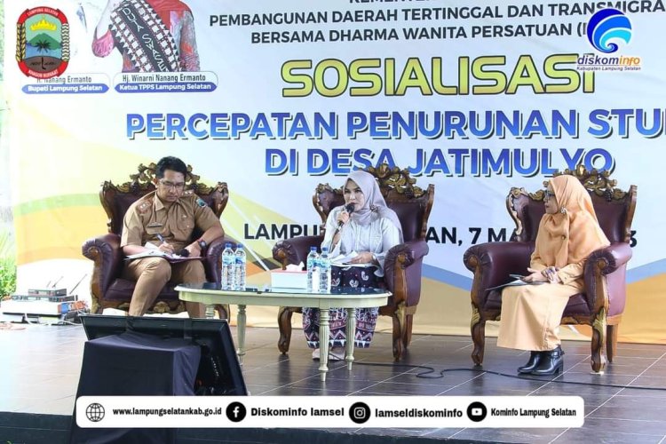 Kemendes PDTT sosialisasi penanganan stunting di Kecamatan Jati Agung Lamsel 