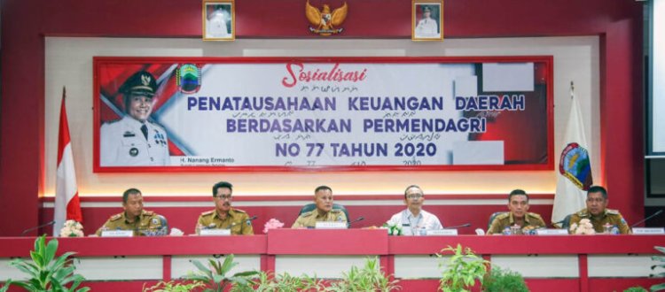 Pemkab Lamsel Gelar Sosialisasi Permendagri Nomor 77 Tahun 2020