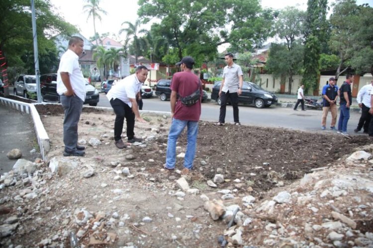 Menyambut Jumbara ke -IX  Pemkab Lamsel bangun dua Taman Air Mancur