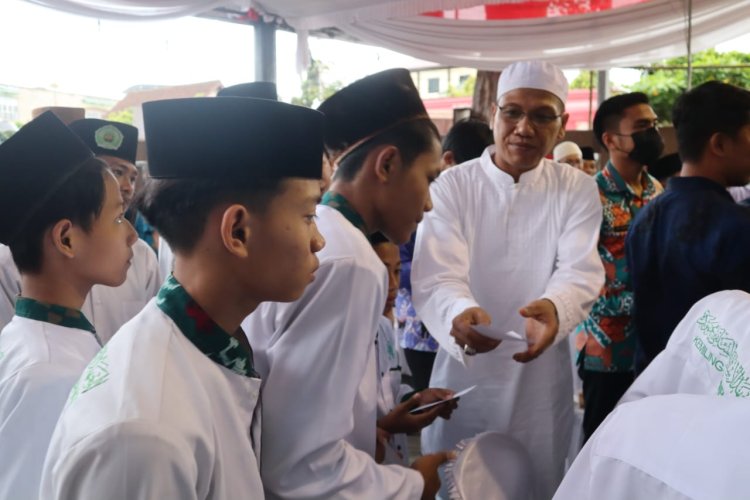 PWI Lampung Buka Bersama Warakawuri dan Anak Yatim