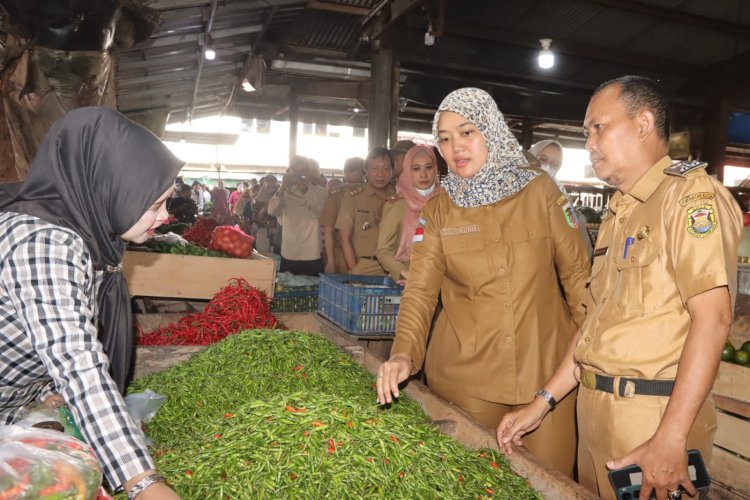 Wakil Gubernur Lampung, Melakukan Pemantauan Ketersediaan dan Harga Pangan Menjelang Hari Raya Idul Fitri 1444H