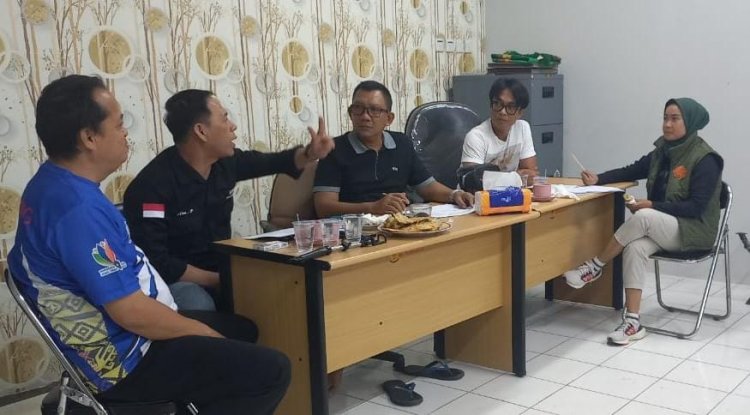 Usai DIlantik, Bagian Humas dan Media KONI Lampung Langsung Gelar Rakor