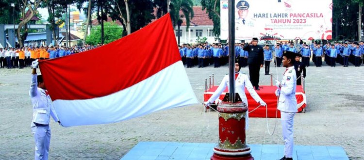 Pemkab Lamsel Gelar Upacara Peringatan Hari Lahir Pancasila 2023