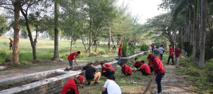 Persiapan Pelaksanaan JUMBARA Ke-IX diKalianda Jajaran OPD Pemkab Lamsel Lakukan Jum’at Bersih.