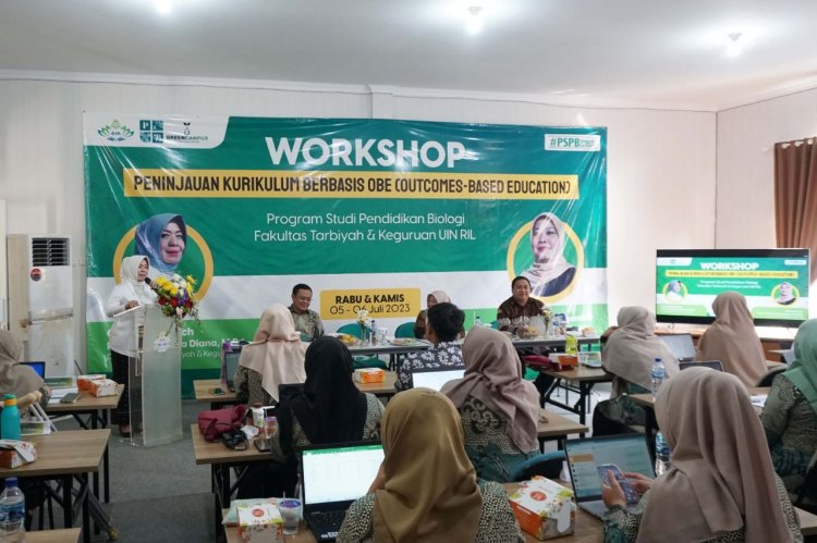 35 Dosen Pendidikan Biologi UIN RIL Ikuti Workshop Peninjauan Kurikulum OBE