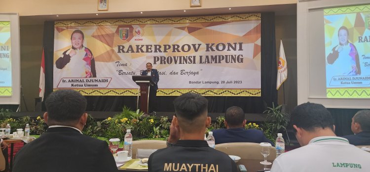 Ini Arahan Gubernur Lampung Saat Membuka Raker Prov KONI