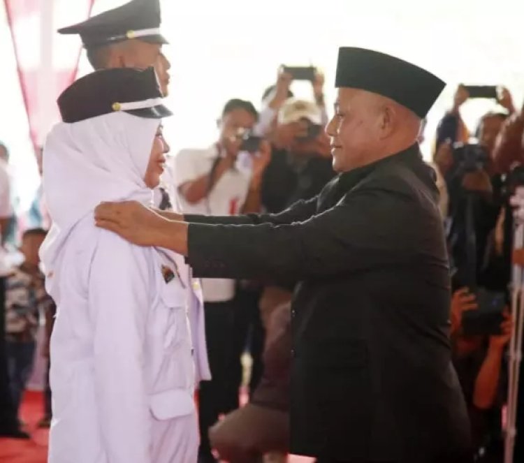 Bupati Lampung Selatan Lantik Kepala Desa Sinar Rezeki dan Purwotani Terpilih