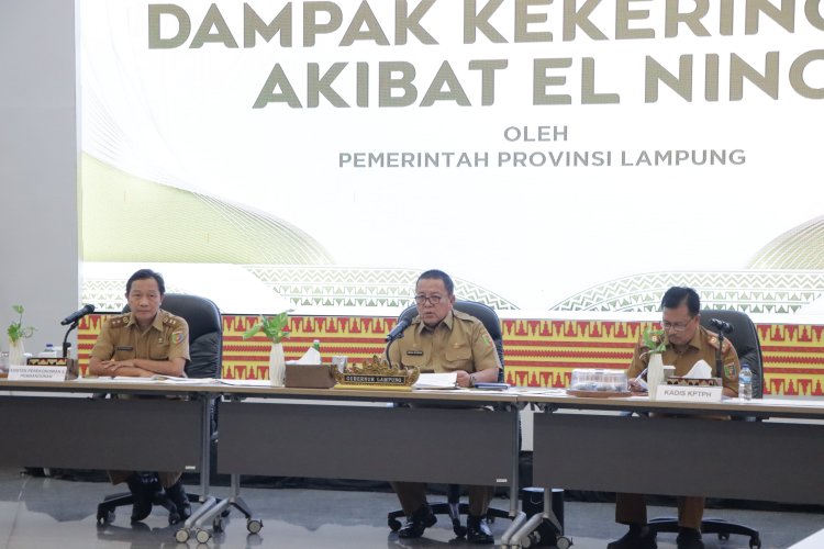 Antisipasi Dampak El Nino, Pemprov Lampung Pastikan  Ketersediaan Pangan, Ketersediaan Air dan Antisipasi  Potensi Kebakaran Hutan dan Lahan di Wilayah Provinsi Lampung