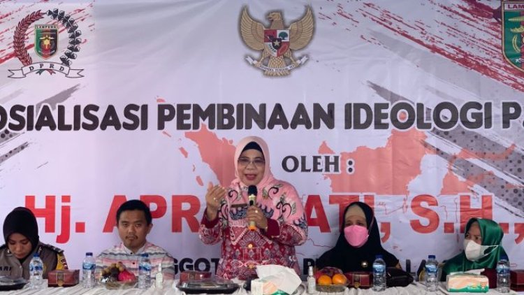 Anggota DPRD Apriliati Gelar Sosper di Bandar Lampung