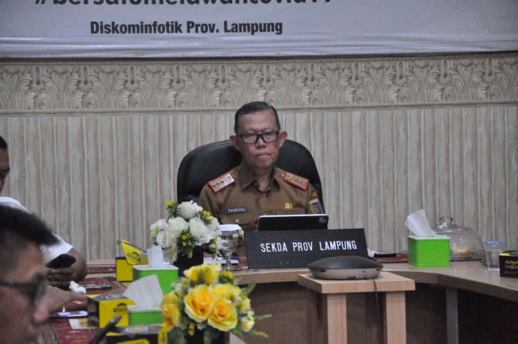 Pemerintah Provinsi Lampung Ikuti Rakor Pengendalian Inflasi di Daerah