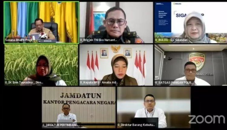 TPID Lamsel Kembali Ikuti Rakor Pengendalian Inflasi Daerah Secara Virtual Meeting