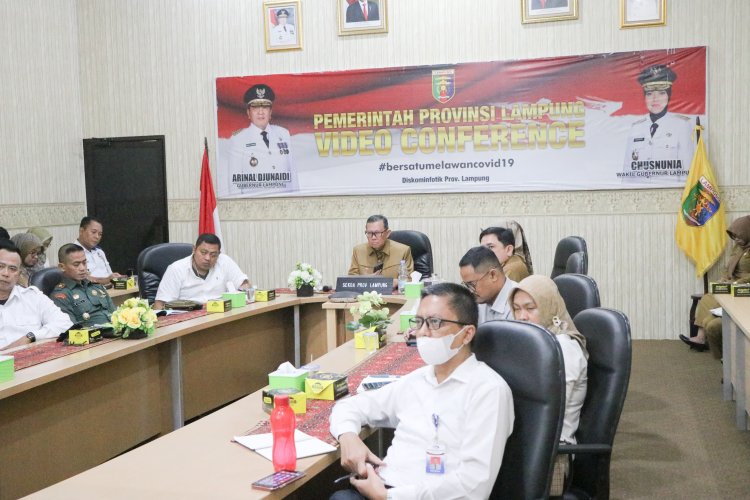 Pemerintah Provinsi Lampung Ikuti Rapat Koordinasi Pengendalian Inflasi