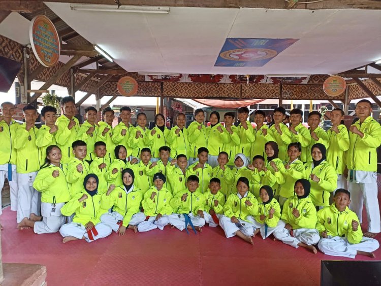 Kontingen BKC Lampung Sabet Juara Umum Kejurnas Karate Gashuku CUP Ke-50 Tahun 2023