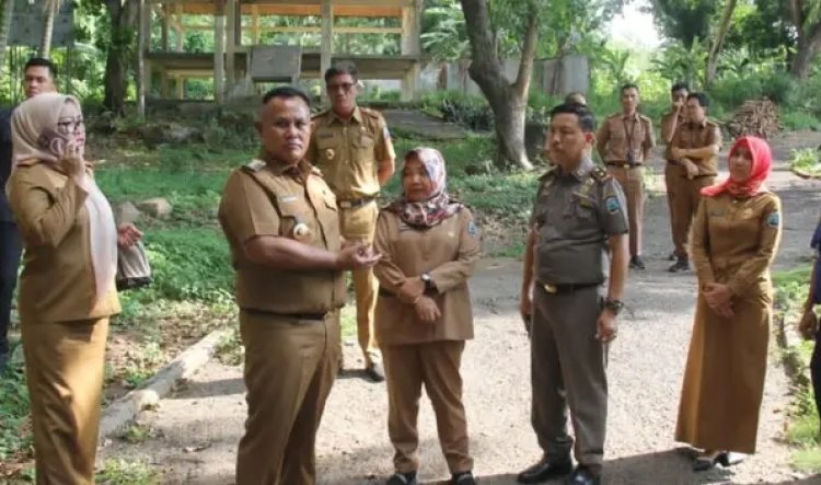 Bupati Lampung Selatan Tinjau Pengerjaan Rest Area Tugu Pancasila Dan Wisata Belerang Kalianda