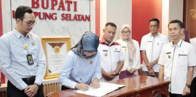 7 Kepala Perangkat Daerah Teken Perpanjangan PKS dengan Kejari Lampung Selatan