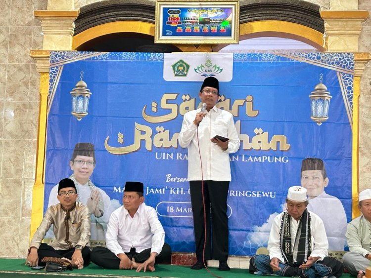 Safari Ramadan di Pringsewu, Rektor Ungkap Jasa Besar KH Ghalib 