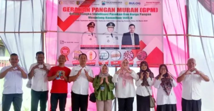 Gerakan Pangan Murah Pemkab Lampung Selatan Disambut Antusias Warga Tajimalela