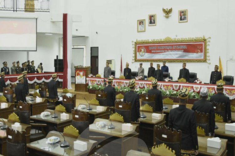 Paripurna Istimewa HUT Ke-15 Kabupaten Tubaba, Firsada Sampaikan Capaian Prestasi