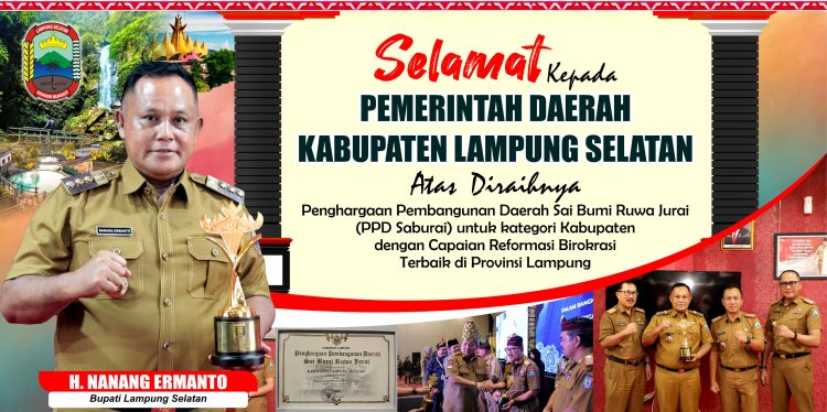 Lamsel Raih Penghargaan Reformasi Birokrasi Terbaik di Provinsi Lampung