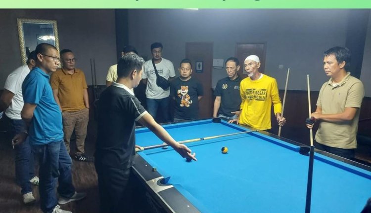 Jelang Porwanas di Kalsel, SIWO PWI Lampung Seleksi Atlet Billiard 