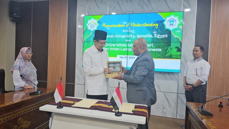 UIN Raden Intan Lampung Perpanjang MoU dengan Suez Canal University Mesir