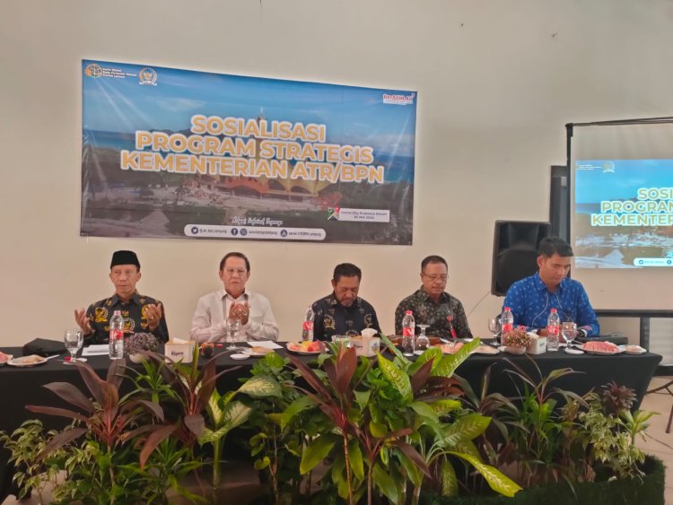 Zulkifli Anwar dan BPN Lampung Sosialisasi Program Stategis Kementerian ATR/BPN