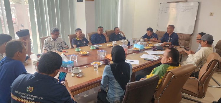 PWI Lampung Gelar Rapat Pemantapan Cabor Jelang Porwanas Kalsel