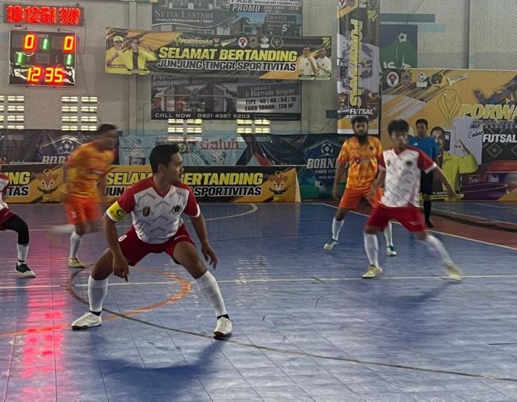 Kalahkan Jatim, Tim Futsal PWI Lampung U27 Melaju ke Babak Semifinal Porwanas Kalsel