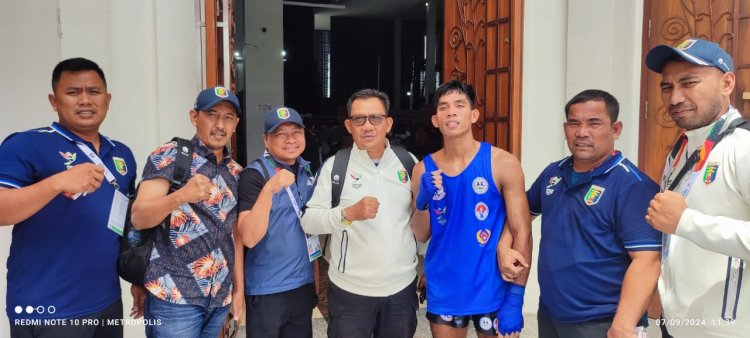 Peraih Emas PON Papua di Kalahkan Atlet Muaythai Lampung Abdul Muis 