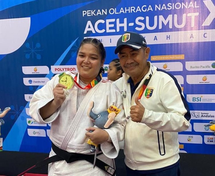 Indah Permatasari Atlet Judo Lampung Berhasil Raih Emas di PON XXI 