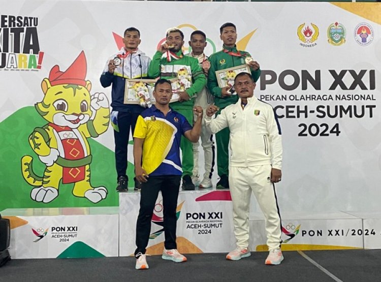 Ivan Bonaventura Raih Perunggu Kelas Sambo Combat di PON XXI