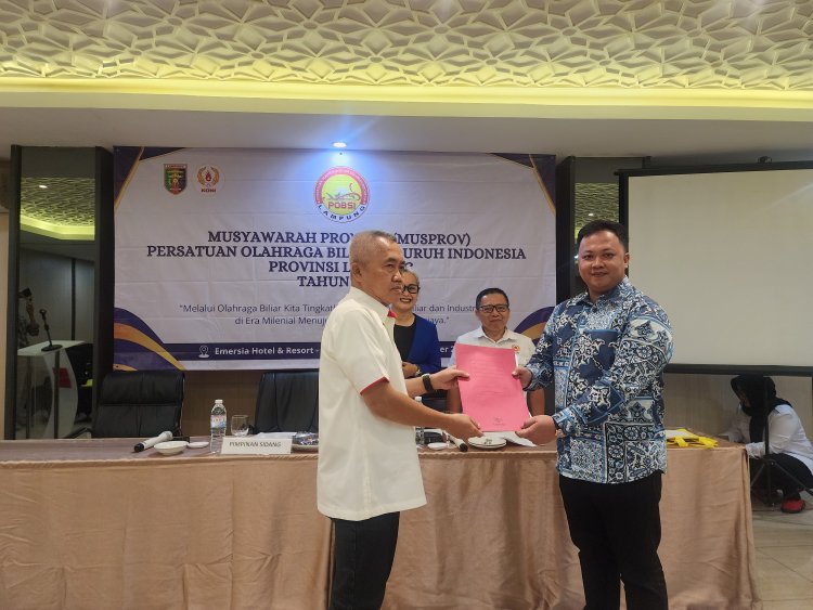 Taufan Aditya Irana S.STP, MSI, Terpilih Sebagai Ketua Umum POBSI Lampung 2024-2028