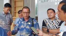 Ketua Komisi III DPRD Tubaba, Edi Anwar seusai melakukan RDP dengan Dinas PUPR. (foto: Nanda).